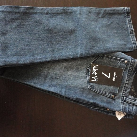 West 49 medium wash denim skinny jeans pants Sz 7 - Picture 3 of 8